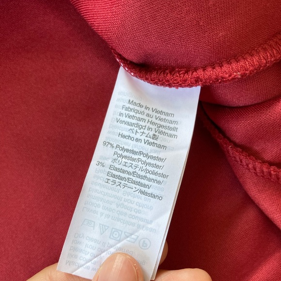 Madewell Texture & Thread Red Crepe Wrap Top - Picture 10 of 14